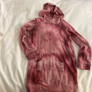 Tie dye hoodie Sweatshirt dress